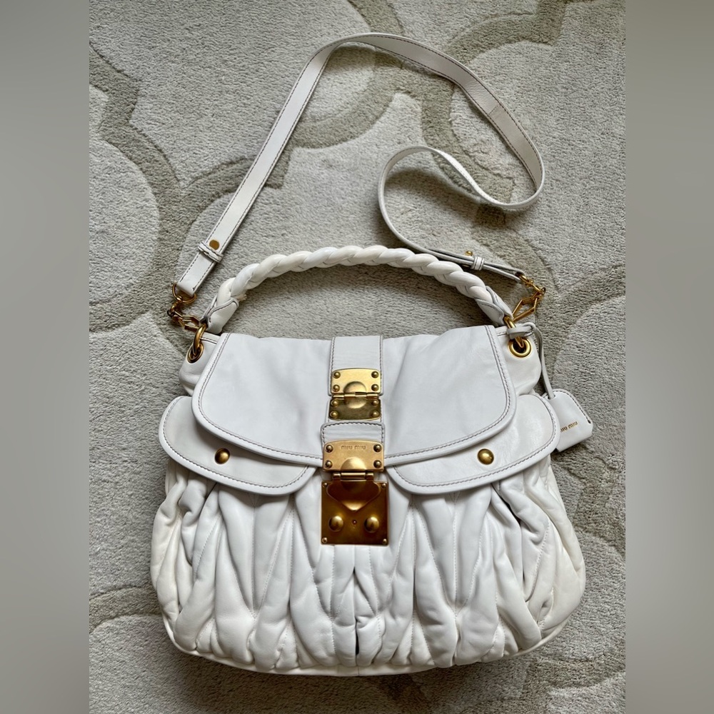 Neo Vintage Miu Miu Matelasse shoulder bag